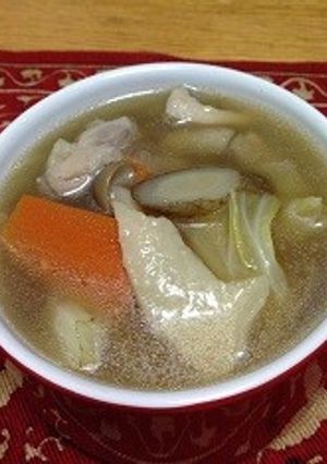 我が家のせんべい汁-レシピのメイン写真