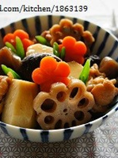 staubで♪お食い初めやおせちに筑前煮-レシピのメイン写真