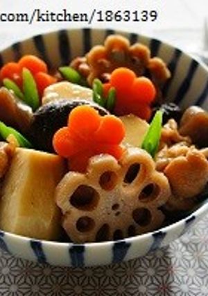 staubで♪お食い初めやおせちに筑前煮-レシピのメイン写真