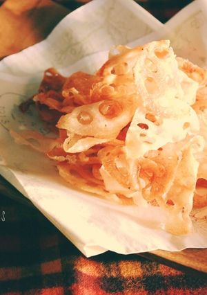 おやつに☆れんこんチップス-レシピのメイン写真