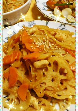簡単♪れんこんの甘酢きんぴら-レシピのメイン写真