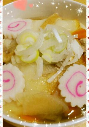 実家の定番♪お醤油味の優しいお雑煮-レシピのメイン写真