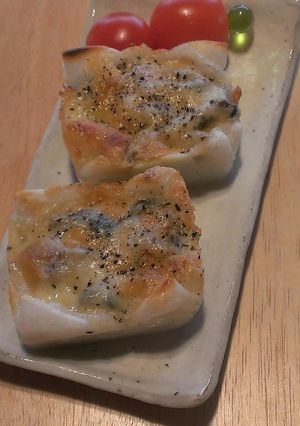 モチde キノコのホワイトピザ風～♪-レシピのメイン写真