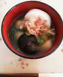 母から受け継いだ干し椎茸と正月菜のお雑煮