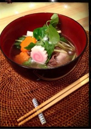 神戸発♡お母さんの牛肉の絶品お雑煮-レシピのメイン写真