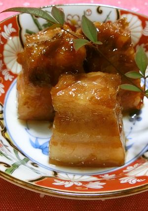 ☆豚バラ塊肉でとろ～り角煮☆圧力鍋で☆-レシピのメイン写真