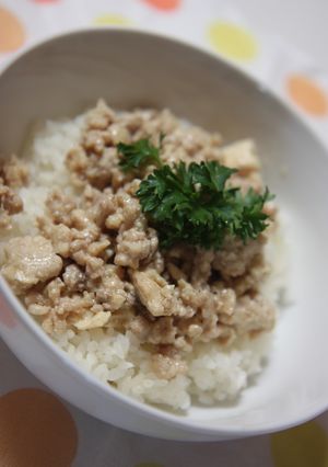 簡単！辛くない麻婆豆腐丼＊-レシピのメイン写真