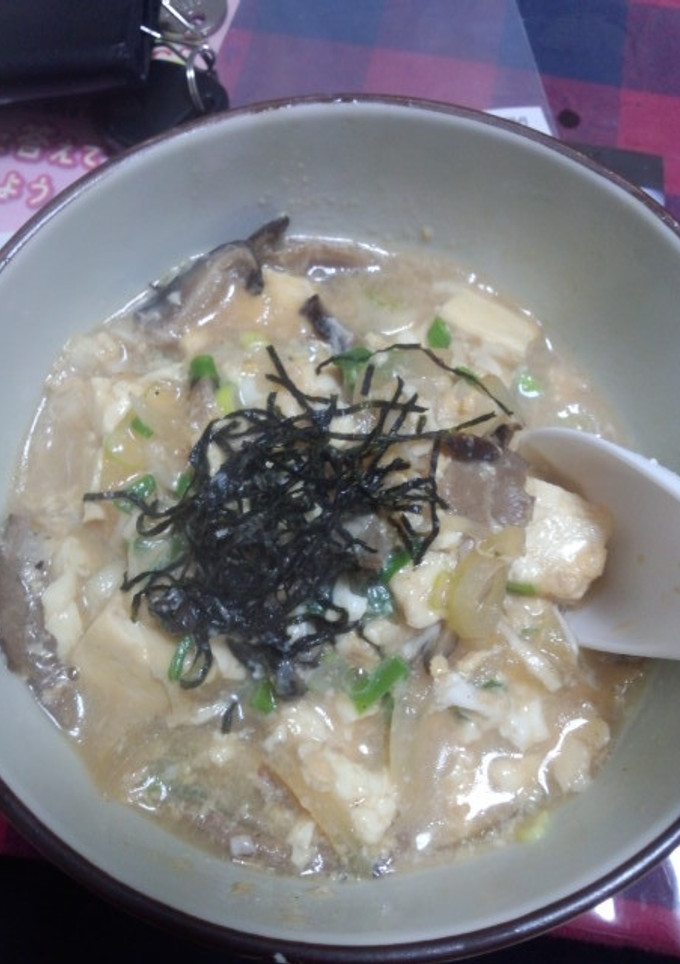 豆腐とシイタケの卵とじスープ-レシピのメイン写真