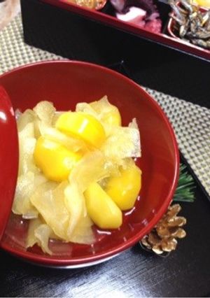 レンジで簡単お正月にキラキラ栗きんとん-レシピのメイン写真