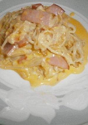 えのきで作るカルボナーラ-レシピのメイン写真