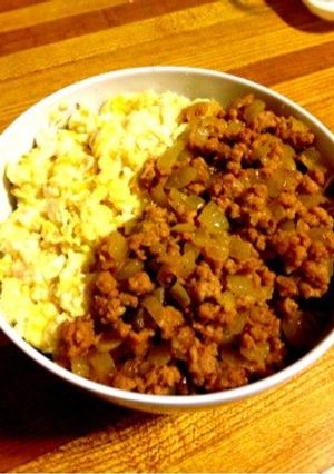 料理男子の肉そぼろ丼-レシピのメイン写真