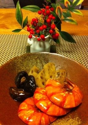 2014年おせち料理【海老の含め煮】-レシピのメイン写真