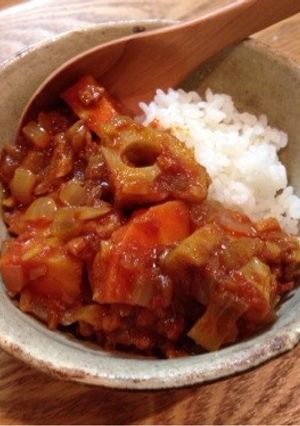 生姜たっぷりポカポカ根菜カレー-レシピのメイン写真