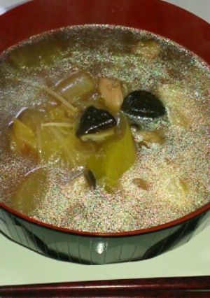 具沢山のお雑煮☆醤油ダシ-レシピのメイン写真