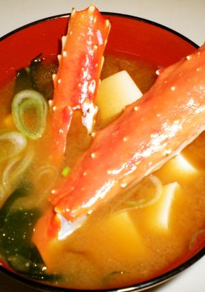 かにの殻でお味噌汁-レシピのメイン写真