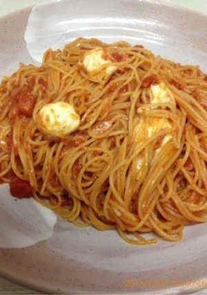 モッツァレラのトマトソース パスタ-レシピのメイン写真
