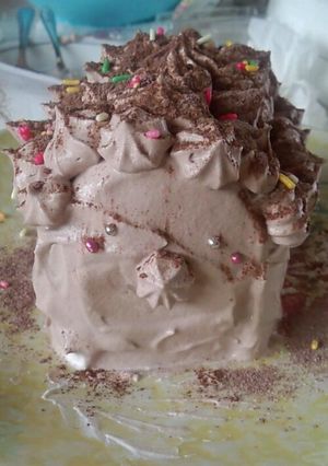 簡単ハリネズミっぽいケーキ-レシピのメイン写真