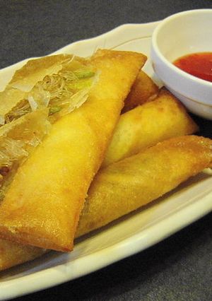 タイ風春巻き スイートチリソース添え-レシピのメイン写真