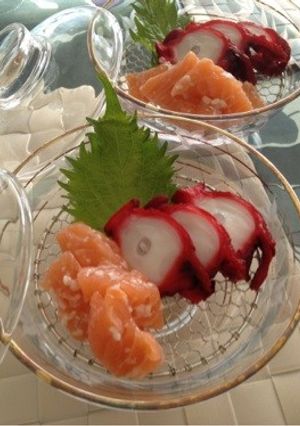 日本酒・焼酎に♡生サーモンの塩麹漬け-レシピのメイン写真