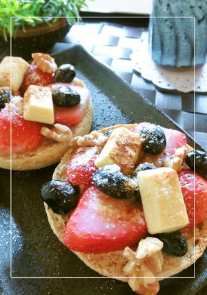 苺×黒豆×胡桃の白チョコトースト-レシピのメイン写真