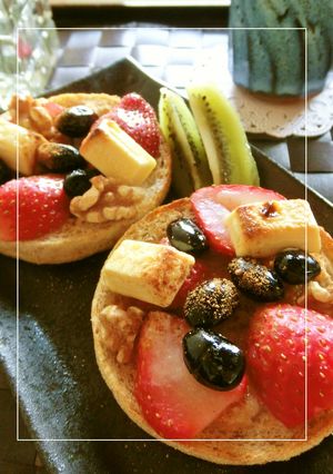 苺×黒豆×胡桃の白チョコミルキートースト-レシピのメイン写真
