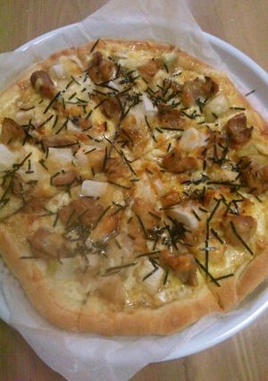 ホームベーカリー使用☆ねぎまのピザ-レシピのメイン写真