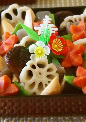 お正月☆おせちに昆布茶と白だしのお煮しめ-レシピのメイン写真