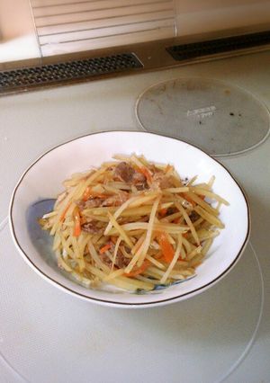 にんじゃがぎゅうっとシャキッと炒め-レシピのメイン写真