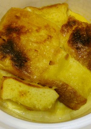 電子レンジで作るパンプリン-レシピのメイン写真