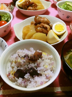 ☆無水鍋で紅イモご飯☆☆-レシピのメイン写真