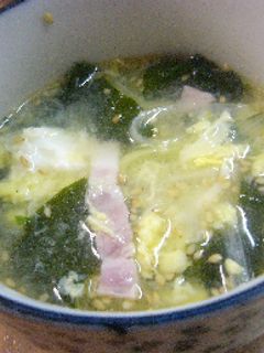 簡単ワカメスープ-レシピのメイン写真