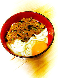 釜揚げ納豆うどん-レシピのメイン写真
