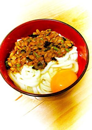 釜揚げ納豆うどん-レシピのメイン写真