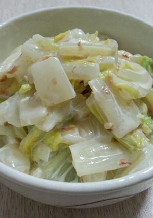 白菜とハムのはちみつ味噌おかか和え-レシピのメイン写真