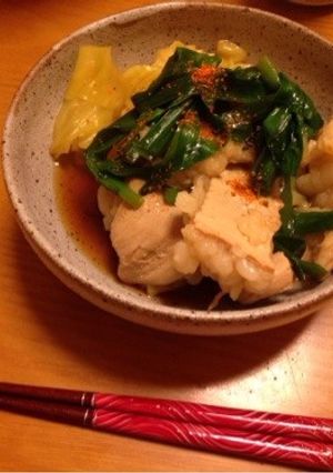 本格!中洲の屋台で食べたモツ鍋-レシピのメイン写真