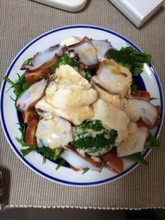 5分でできる!豆腐と水菜のおかずサラダ-レシピのメイン写真