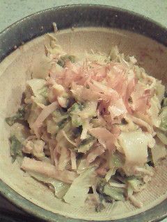 白菜のおひたし 宝山寺味噌で-レシピのメイン写真