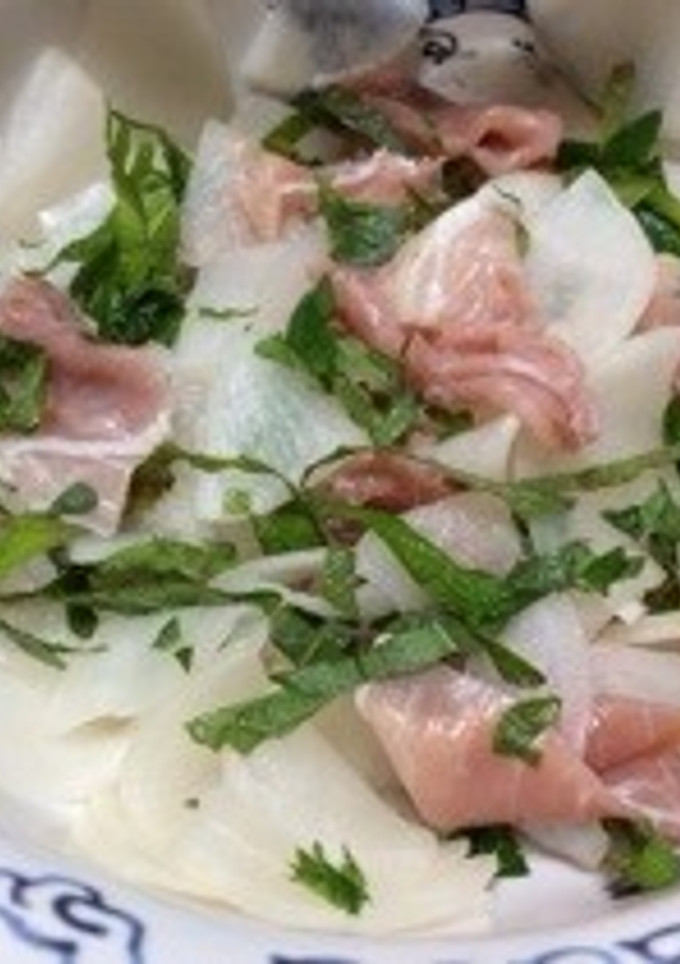 大根と生ハムの酢の物-レシピのメイン写真