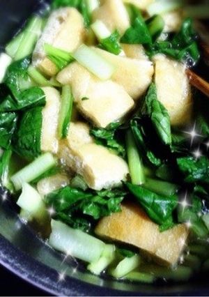 小松菜と薄揚げの炊いたの-レシピのメイン写真