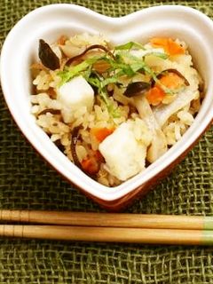 ほっくりもちもち♡おこわ風炊き込みご飯-レシピのメイン写真