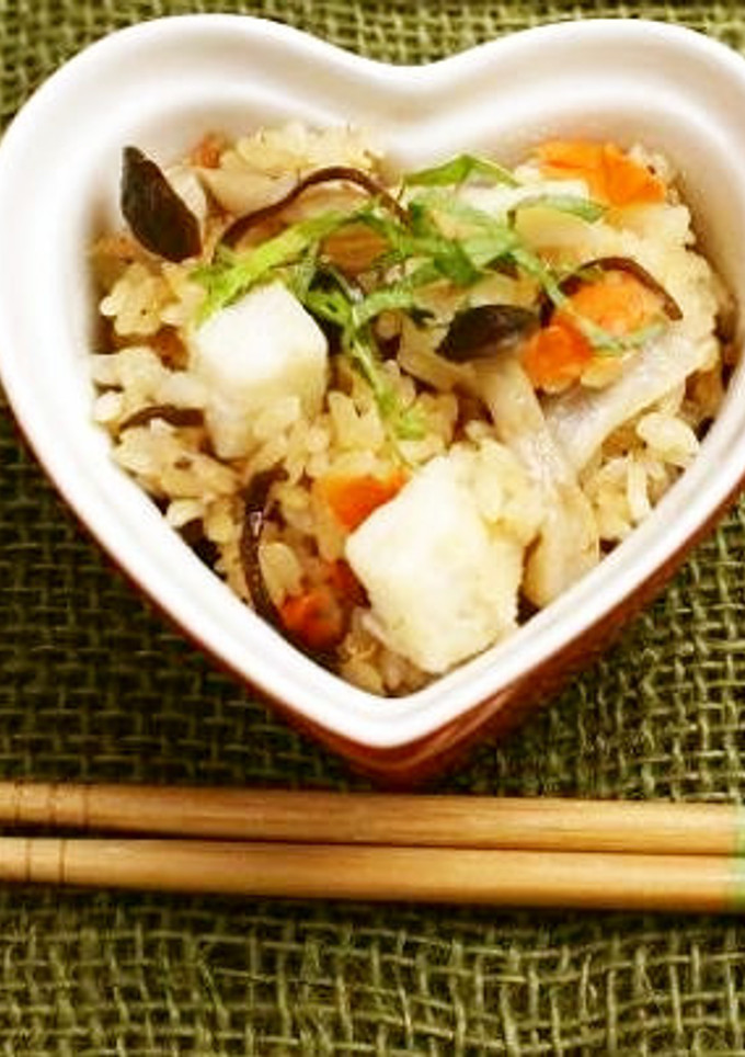 ほっくりもちもち♡おこわ風炊き込みご飯-レシピのメイン写真