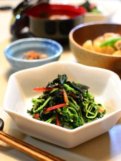 わかめと豆苗のゴマ味噌和え【作りおき】-レシピのメイン写真