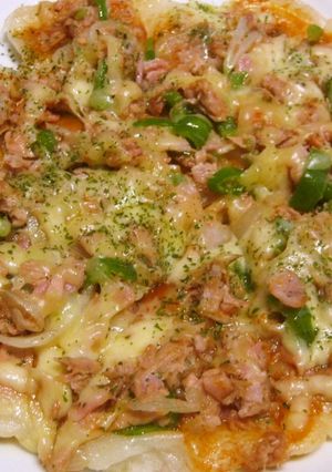 フライパンで簡単♪我が家の定番もちピザ♨-レシピのメイン写真