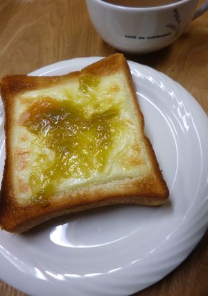 チーズと梅ジャムのトースト-レシピのメイン写真