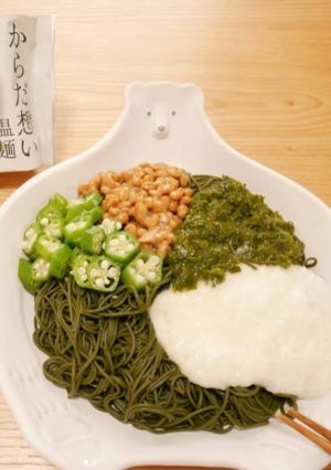 温麺で作るネバネバ麺-レシピのメイン写真