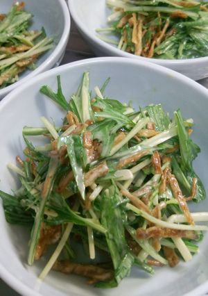 キンピラと水菜のサラダ-レシピのメイン写真