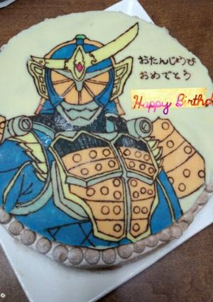 仮面ライダーガイム☆チョコプレート-レシピのメイン写真