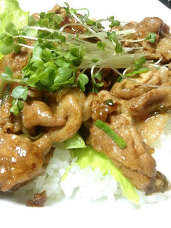 meiko風 豚トロタレでもどき丼-レシピのメイン写真