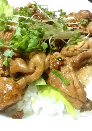meiko風 豚トロタレでもどき丼-レシピのメイン写真