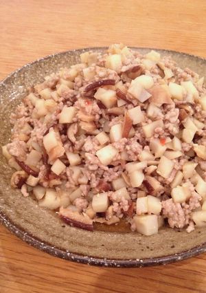 冷凍保存OK！れんこんの肉味噌-レシピのメイン写真